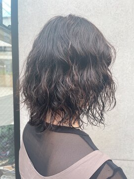 レジュアル(RESSUAL) デザインカラーレイヤーカットウェットヘア夏オリーブベージュ