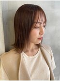 レイヤーカット/ボブ/髪質改善/チェリーブラウン