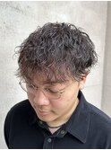 波巻きパーマ/メンズパーマ/メンズマッシュ