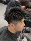 メンズショート/アップバング/短髪/刈り上げショート/学生