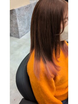 エイト ホワイト 札幌駅前店(EIGHT white) ピンクオレンジ×グラデーション