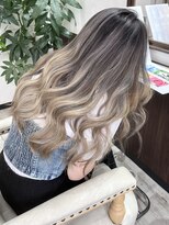 ベルヘアーデザイン 堺東(Belle hair Design)&nbsp;バレイヤージュ/外国人風/レイヤーカット/堺東