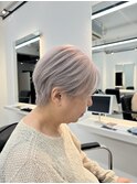 白髪ぼかし　ブリーチ　ホワイト