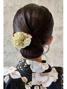 スタイル 横浜(STYLE) 浴衣アレンジタイトシニヨン／ヘアセット/タイト/アレンジ