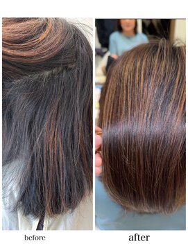 ケンジ 洋光台(KENJE) 魔法の質感◎髪質改善ストレート style by 田爪