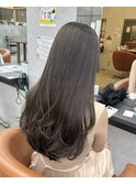 ロングレイヤー*オリーブグレージュ*オリーブカラー*髪質改善