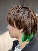 シーシードゥー(C'C DEUX)&nbsp;伸ばしかけ//マッシュウルフ//メンズウルフ//インナーカラー牛込