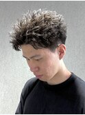 ザクザクスパイキーショートアップバングショートピンパーマ