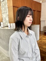 アペロ 柏(Apero)&nbsp;切りっぱなしボブ/結べるボブ/前髪/オリーブグレージュ/柏美容室