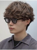 原宿緩めシャドウパーマルーズパーマラウンドマッシュ刈り上げ