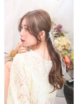 ナチュレル 武蔵新田店(NATUREL) シアリボン×抜け感ローポニー