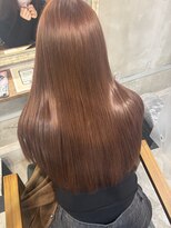 ルフレ 新宿歌舞伎町店(Reflet)&nbsp;艶カラー/オレンジベージュ/プルエクステ110本