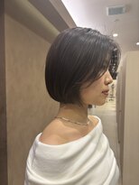 トゥルー 渋谷(TRUE)&nbsp;切りっぱなしボブ/タッセルボブ/オリーブブラウン/渋谷