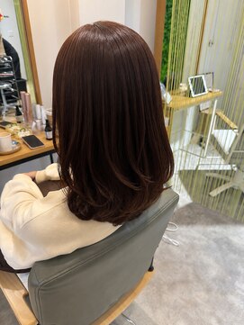 ホットスポット 宇部店(HOT SPOT) ツヤ感たっぷりのブラウン系カラーで上品な仕上がりに