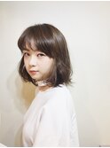 オリーブベージュグラデカラー