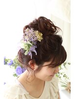 ブライダル ヘアメイク メリア(Bridal Hair Make MERIA) ボブでもできる♪ふわふわお団子スタイル