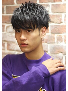 クオンヒール(QUON HEAL) 刈り上げニュアンスパーマフェザーパーマサーフカール