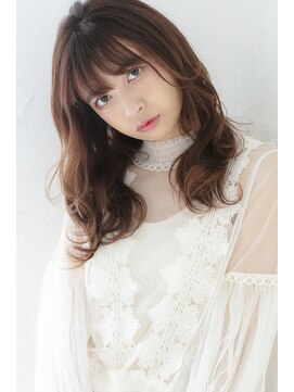 プライズ 池袋店(prize) 大人かわいいシースルーバングモカブラウン透明感カラー291