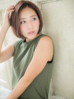 ブルー(BLUE)&nbsp;*CUORE水戸*…ニュアンスカラー☆モードクラシカル小顔大人ボブb