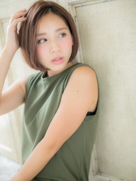 ブルー(BLUE) *CUORE水戸*…ニュアンスカラー☆モードクラシカル小顔大人ボブb