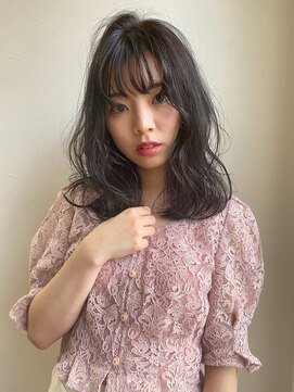 イソラブル(ISOLA-blu) 【お洒落な暗髪】シースルーバング ×ダークグレー