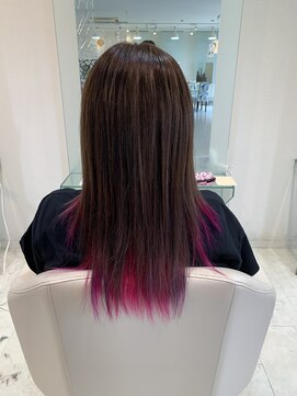 カイム ヘアー(Keim hair) ピンク×インナーカラー☆裾カラー/夏カラー/夏ヘア/20代30代