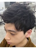 王道アップバングショート