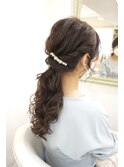 ローポニーテール ヘアセット
