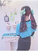 【ヘアセット】編み込みカチューシャ×ツインテール♪