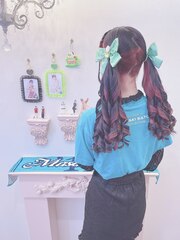 【ヘアセット】編み込みカチューシャ×ツインテール♪