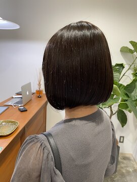 インビテーション 名古屋(invitation) ナチュラルブラウン×ボブ