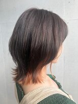 ゲーム 吉祥寺店(GAME)&nbsp;ブリーチインナーカラーオレンジカラー前髪カットトリートメント