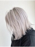 ホワイトアッシュケアブリーチバレイヤージュインナーカラー
