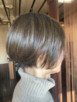 ヘアーエヌプラス (HAIR N+) N+質感カットで柔らかなグラボブ・グレーベージュ