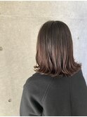 大人切りっぱなしボブ：Erika Fukunaga
