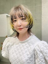 キャロルガーデンズ ボコカ 表参道(Carroll Gardens bococa)&nbsp;ウルフカット/ベージュ/デザインカラー/インナ【azu担当】表参道