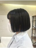 黒髪ボブ