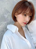 ネイロ 日本橋(NeiRo)&nbsp;小顔ショートボブハイライトカラー大人ショートカット白髪ぼかし