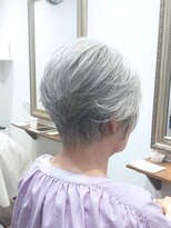 ヘアー グリーン(hair green)&nbsp;40代50代60代/グレイヘア/ショートボブ/大人ショート