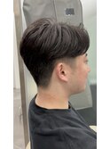 メンズショート センターパート