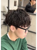 スイッチ(men's SWITCH)&nbsp;大分シャドウスパイラルパーマメンズカットマッシュツーブロック