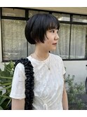 黒髪ミニボブ