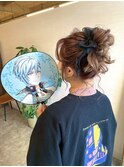 お団子アップスタイル♪