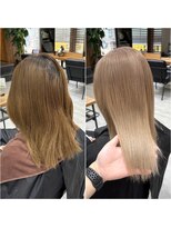 ネクスト 池袋(NEXT) ミルクティーベージュ/ダブルカラー/ハイトーン/池袋