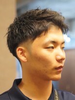 ノーエン(noen)&nbsp;ビジネスショートメンズマッシュツイストパーマツーブロック