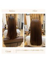 グランバイ アトリエドングリ(Grand × AtlierDonguri)&nbsp;お客様髪質改善データ1683（春色ピンクベージュ）