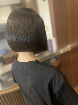 ダアッカ(da acca) 美髪矯正とナチュラルなボブスタイル/ココアブラウン