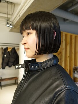 テンション(tension) ショートボブ大通駅バスセンター駅豊水すすきの駅二条市場