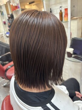 ロマンヤカタ ファース(ROMAN YAKATA fars) 髪質改善 プレミアムカラー 切りっぱなし@田代4/17