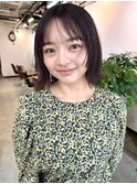 外はねボブ×ラベンダーピンク